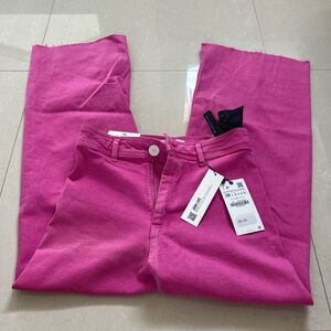 Zara Fuchsia High-Rise Jeans